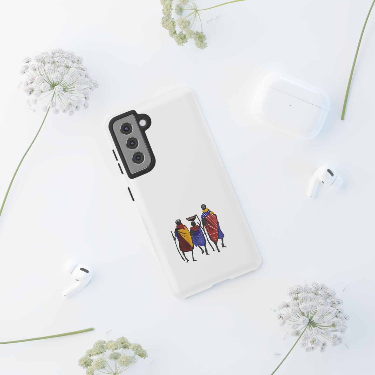 Stylish Phone Case Featuring Cultural Art, Tough Cases for Protection and Style, Gift for Holidays, Trendy Accessory, Unique Phone Cover
