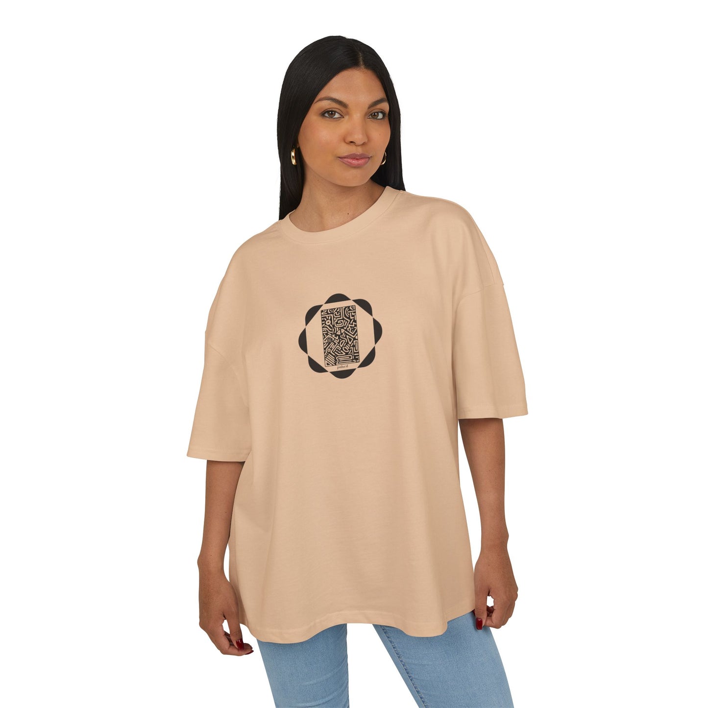 Pulsed - Unisex Heavy Cotton Box Tee - Modern Minimalist Wear, Versatile Streetwear, Gift for Him/Her, Casual Everyday Tee, Oversized Style
