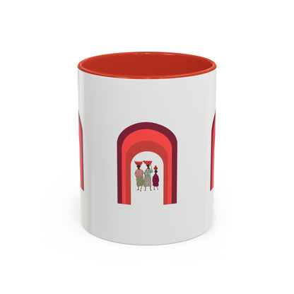 Colorful Tribal Accent Coffee Mug - Unique Art Design for Nightly Relaxation