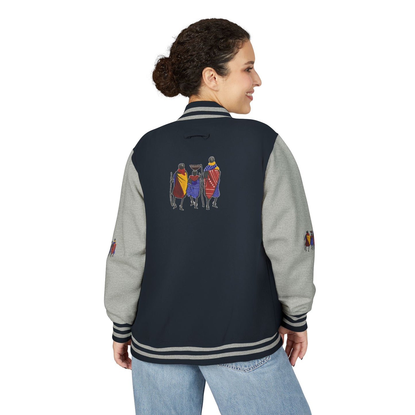 Ngwetsi - Unisex Letterman Jacket with Colorful Parrots Design, Trendy Outerwear, Casual Style, Gift for Animal Lovers, Comfortable and [...]