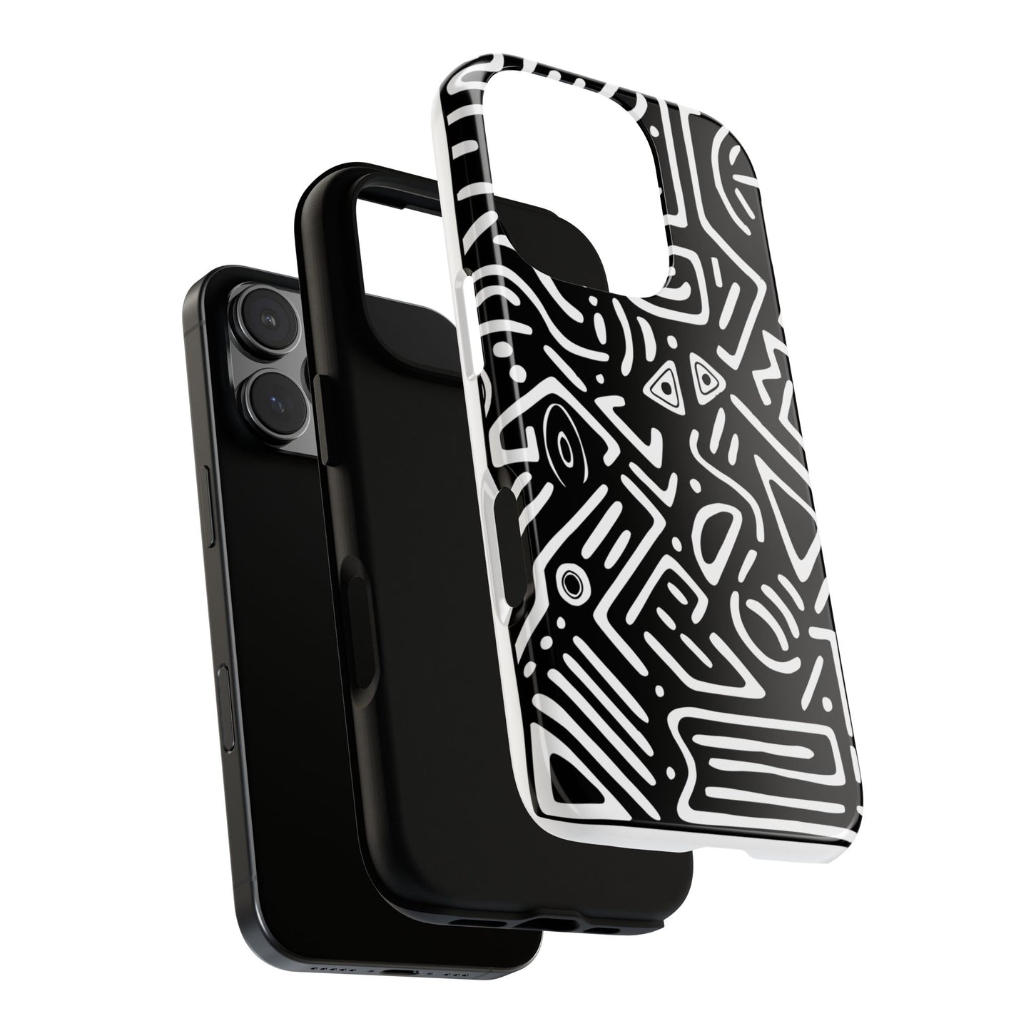 Stylish Phone Case, Abstract Design, Tough Cell Phone Cover, Modern Smartphone Protector, Gift for Tech Lovers, Unique Accessories