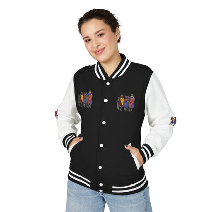 Ngwetsi - Unisex Letterman Jacket with Colorful Parrots Design, Trendy Outerwear, Casual Style, Gift for Animal Lovers, Comfortable and [...]