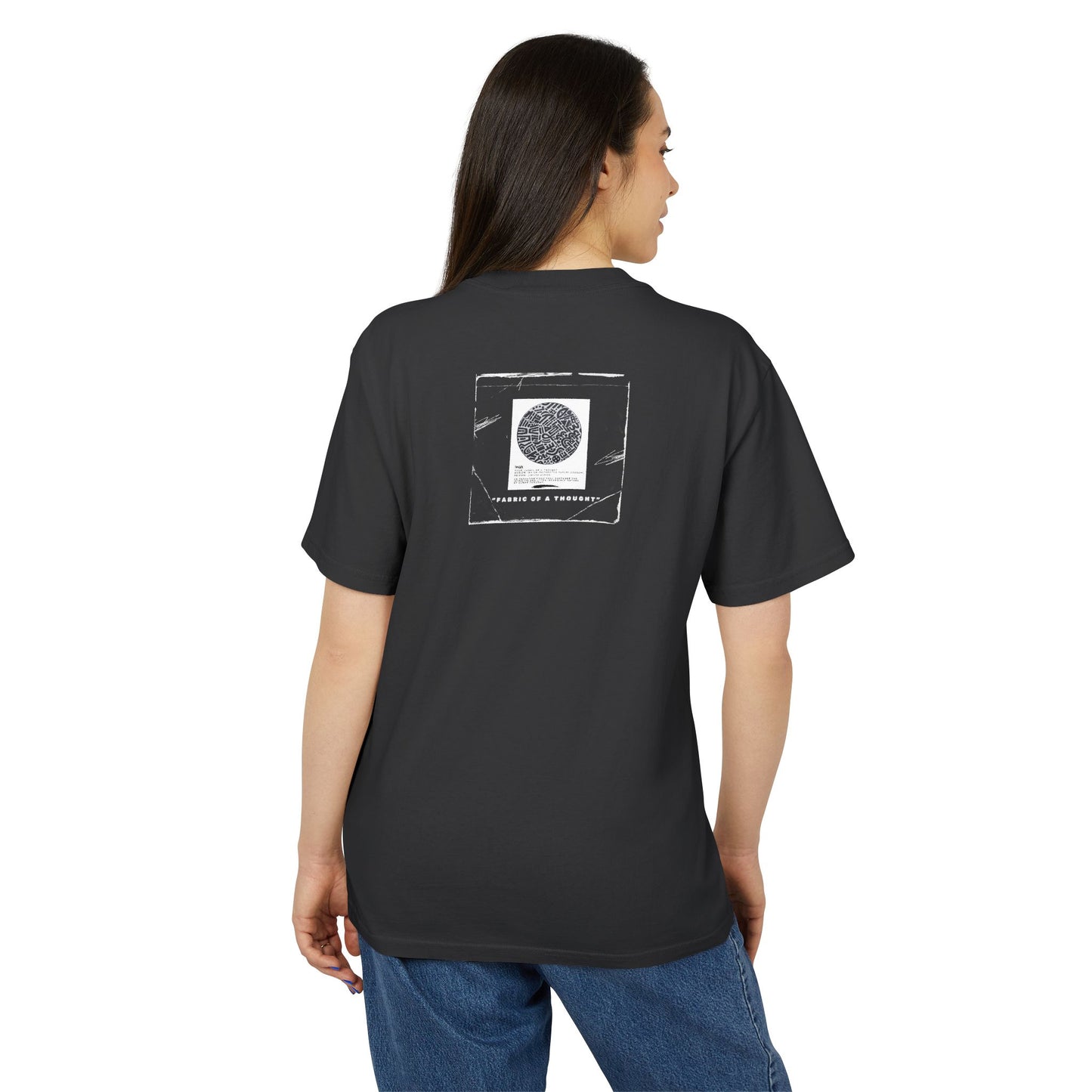 Fabric Of A Thought - Unisex Heavy Faded Tee | Relaxed Casual Style | Perfect for Everyday Wear, Gifting, Festivals, Summer Outings, Lounge Wear