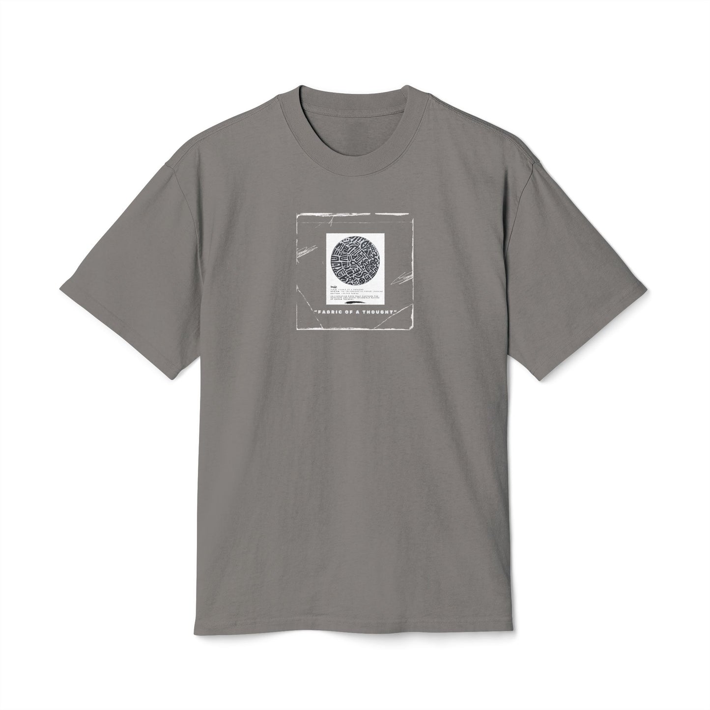 Fabric Of A Thought - Unisex Heavy Faded Tee | Relaxed Casual Style | Perfect for Everyday Wear, Gifting, Festivals, Summer Outings, Lounge Wear