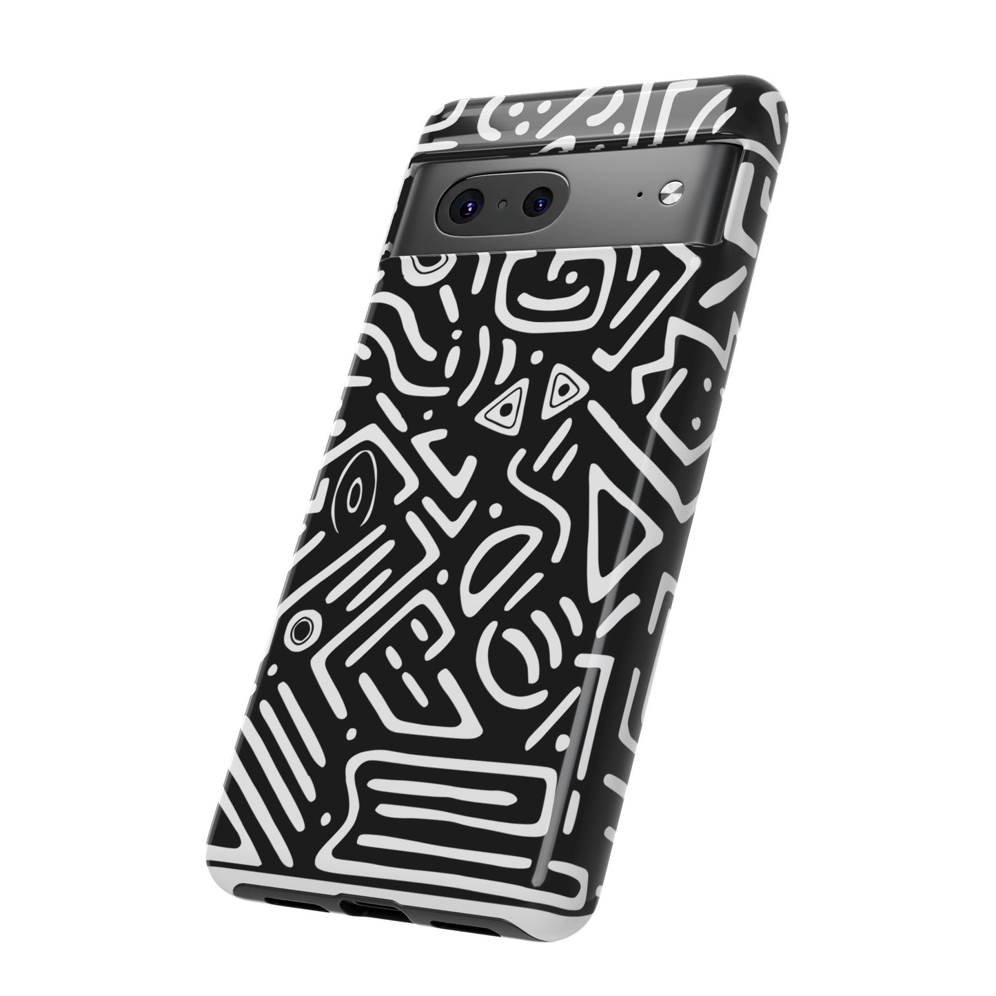 Stylish Phone Case, Abstract Design, Tough Cell Phone Cover, Modern Smartphone Protector, Gift for Tech Lovers, Unique Accessories