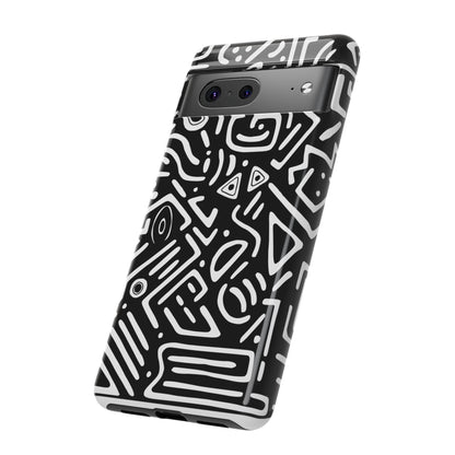 Stylish Phone Case, Abstract Design, Tough Cell Phone Cover, Modern Smartphone Protector, Gift for Tech Lovers, Unique Accessories
