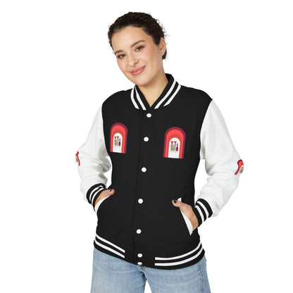 Dinkgwana - Unisex Letterman Jacket with Retro Design, Trendy Outerwear, Perfect for College, Parties, Gift Idea, Sports Events, Casual Wear