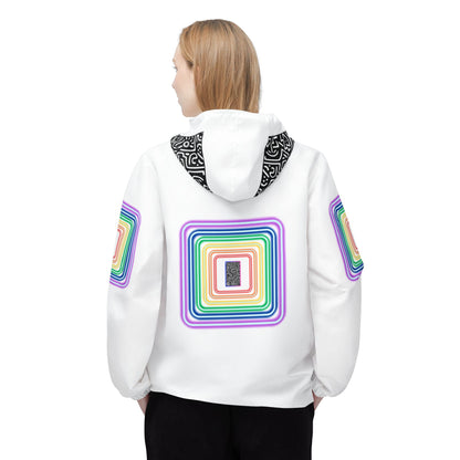 Pulse Windbreaker Jacket, Trendy Raincoat, Stylish Outerwear, AOP Jacket, Unique Gift for Him/Her