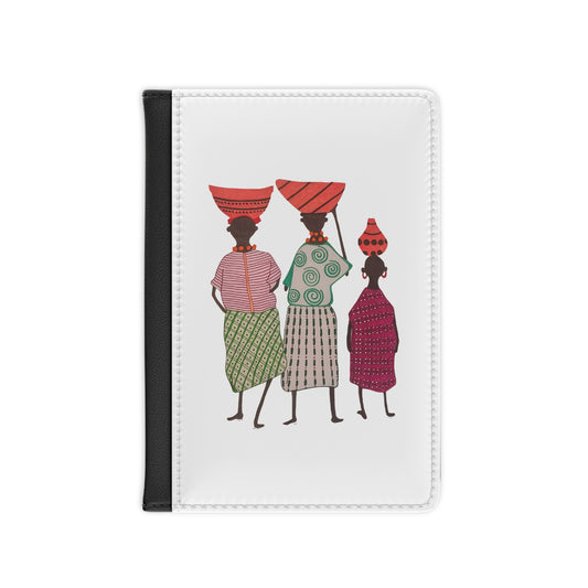 Dinkgwana - Passport Cover, Travel Accessory, Gift for Travelers, Artistic Passport Holder, Women’s Travel Gift