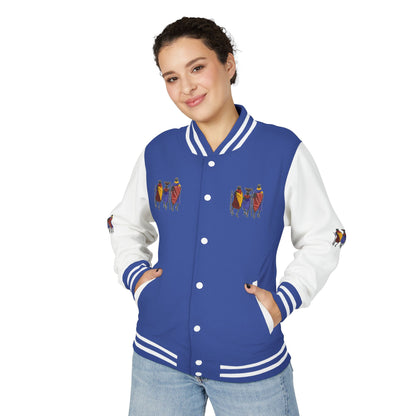 Ngwetsi - Unisex Letterman Jacket with Colorful Parrots Design, Trendy Outerwear, Casual Style, Gift for Animal Lovers, Comfortable and [...]