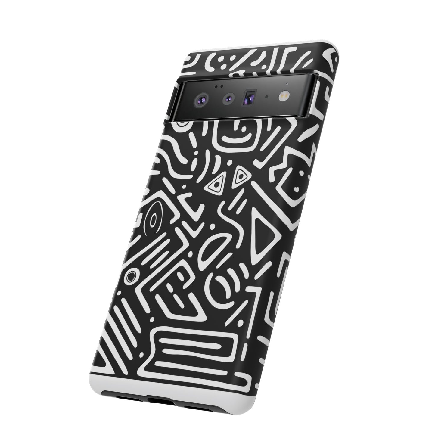 Stylish Phone Case, Abstract Design, Tough Cell Phone Cover, Modern Smartphone Protector, Gift for Tech Lovers, Unique Accessories