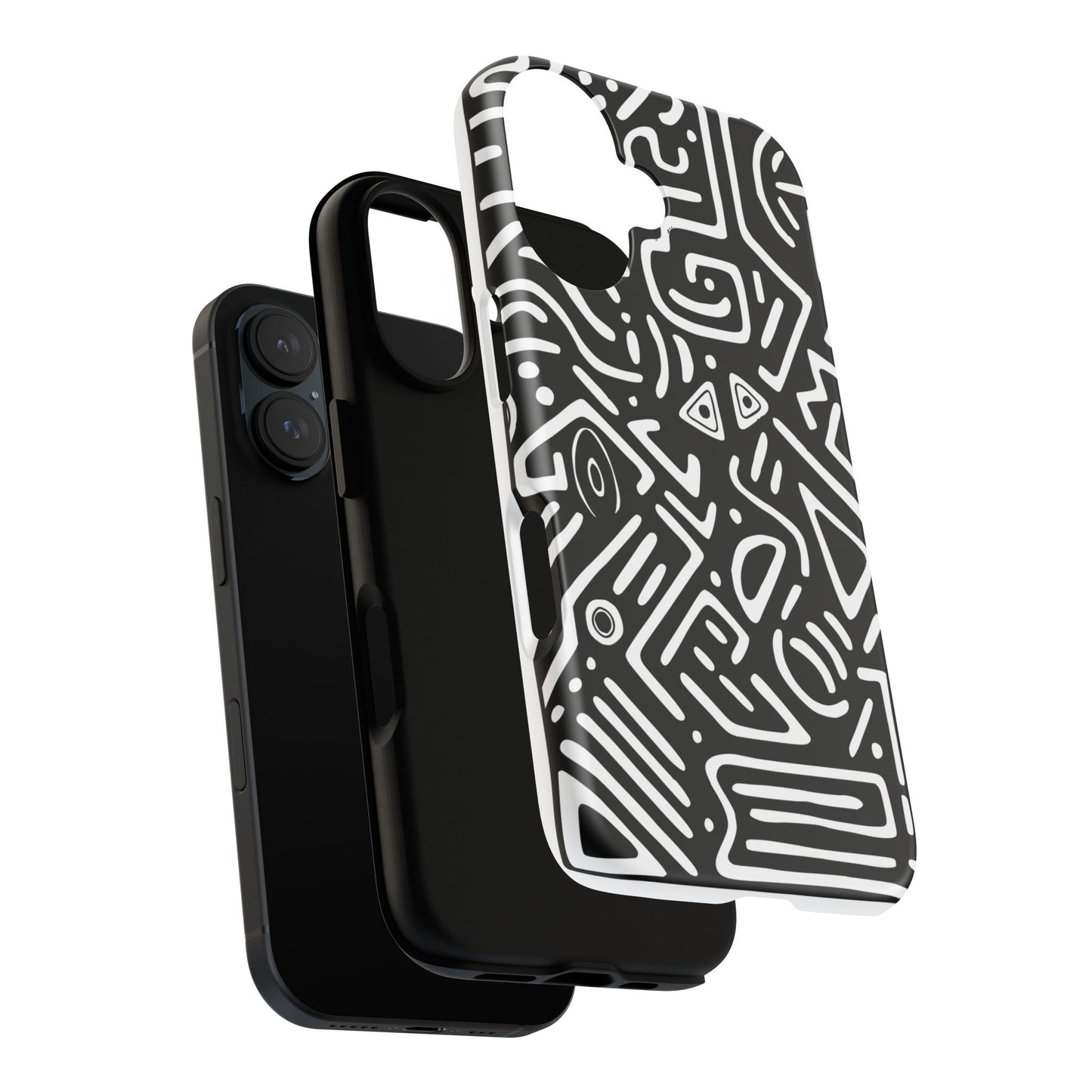 Stylish Phone Case, Abstract Design, Tough Cell Phone Cover, Modern Smartphone Protector, Gift for Tech Lovers, Unique Accessories