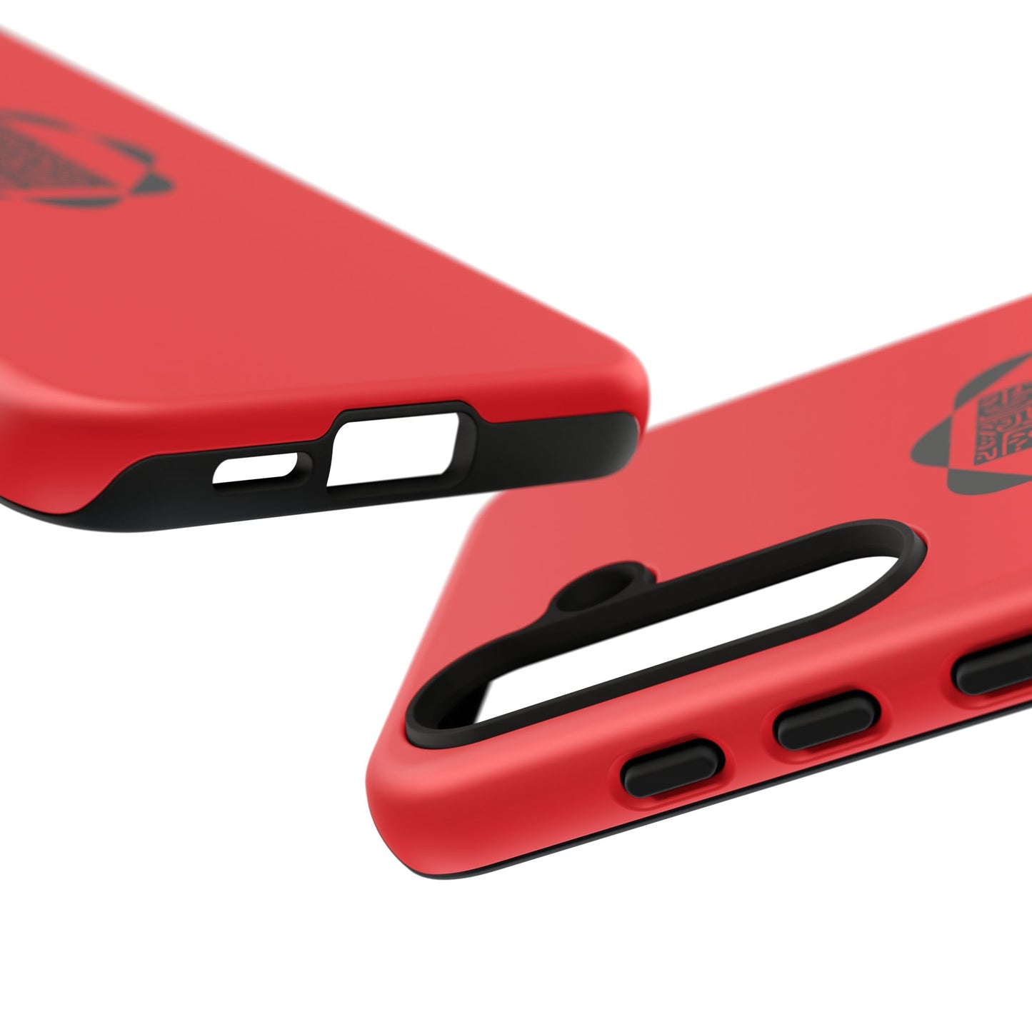Tough Cases Phone Case, Bold Red Design, Unique Gift for Tech Lovers, Customize for Birthdays, Holidays, Everyday Use