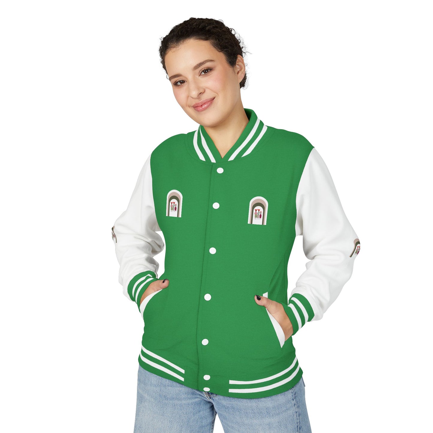 Dinkgwana - Stylish Unisex Letterman Jacket, Vintage Style Outerwear, Casual Everyday Jacket, Gift for Friends, Sports and Weekend Style