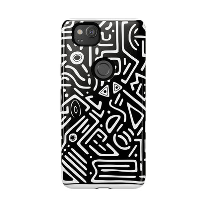 Stylish Phone Case, Abstract Design, Tough Cell Phone Cover, Modern Smartphone Protector, Gift for Tech Lovers, Unique Accessories