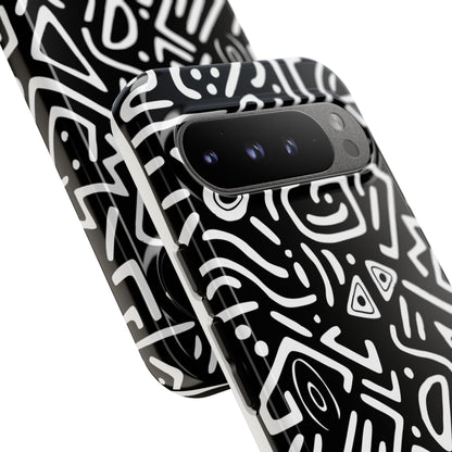 Stylish Phone Case, Abstract Design, Tough Cell Phone Cover, Modern Smartphone Protector, Gift for Tech Lovers, Unique Accessories