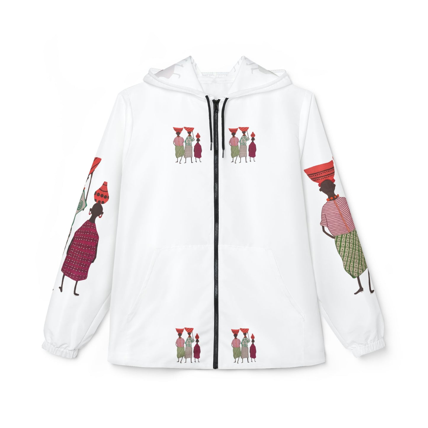 Dinkgwana - Windbreaker Jacket, Unisex Raincoat, Lightweight AOP Jacket, Trendy Travel Wear, Unique Gift for Her