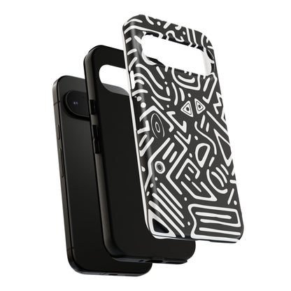 Stylish Phone Case, Abstract Design, Tough Cell Phone Cover, Modern Smartphone Protector, Gift for Tech Lovers, Unique Accessories