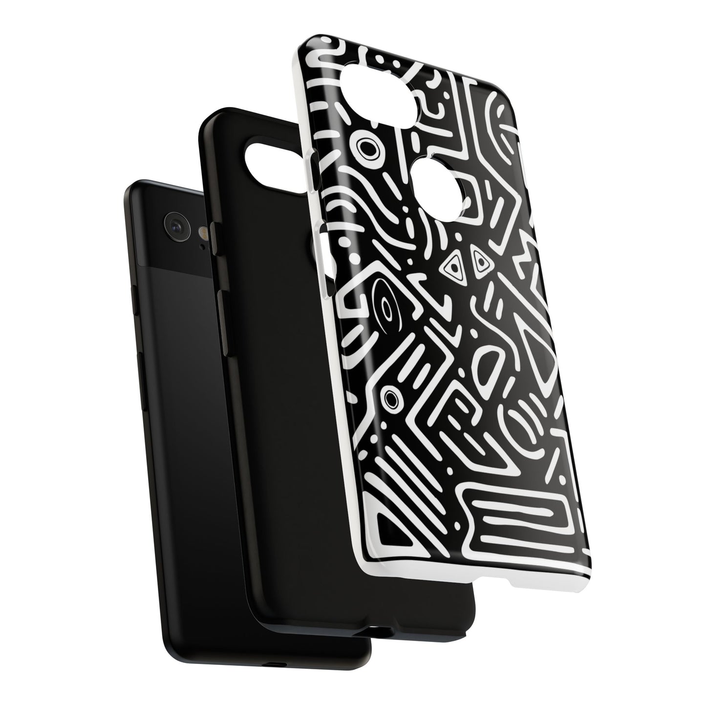 Stylish Phone Case, Abstract Design, Tough Cell Phone Cover, Modern Smartphone Protector, Gift for Tech Lovers, Unique Accessories