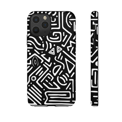 Stylish Phone Case, Abstract Design, Tough Cell Phone Cover, Modern Smartphone Protector, Gift for Tech Lovers, Unique Accessories