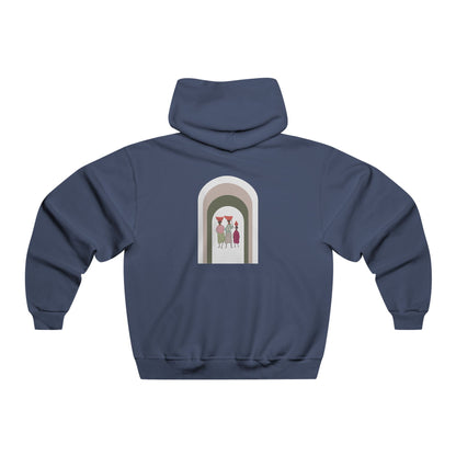 Stylish Unisex Hoodie with Artistic Arch Design, Cozy Sweatshirt for Casual Wear, Perfect Gift for Birthdays, Holidays, Everyday