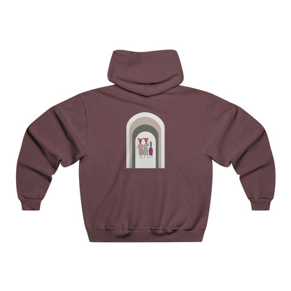 Stylish Unisex Hoodie with Artistic Arch Design, Cozy Sweatshirt for Casual Wear, Perfect Gift for Birthdays, Holidays, Everyday