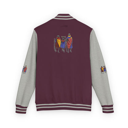 Ngwetsi - Unisex Letterman Jacket with Colorful Parrots Design, Trendy Outerwear, Casual Style, Gift for Animal Lovers, Comfortable and [...]