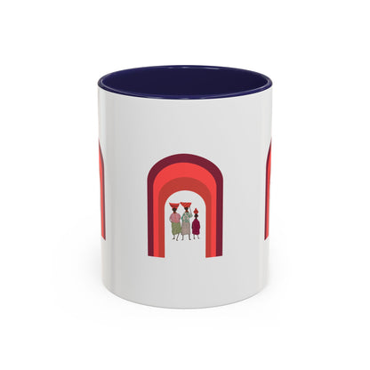 Colorful Tribal Accent Coffee Mug - Unique Art Design for Nightly Relaxation