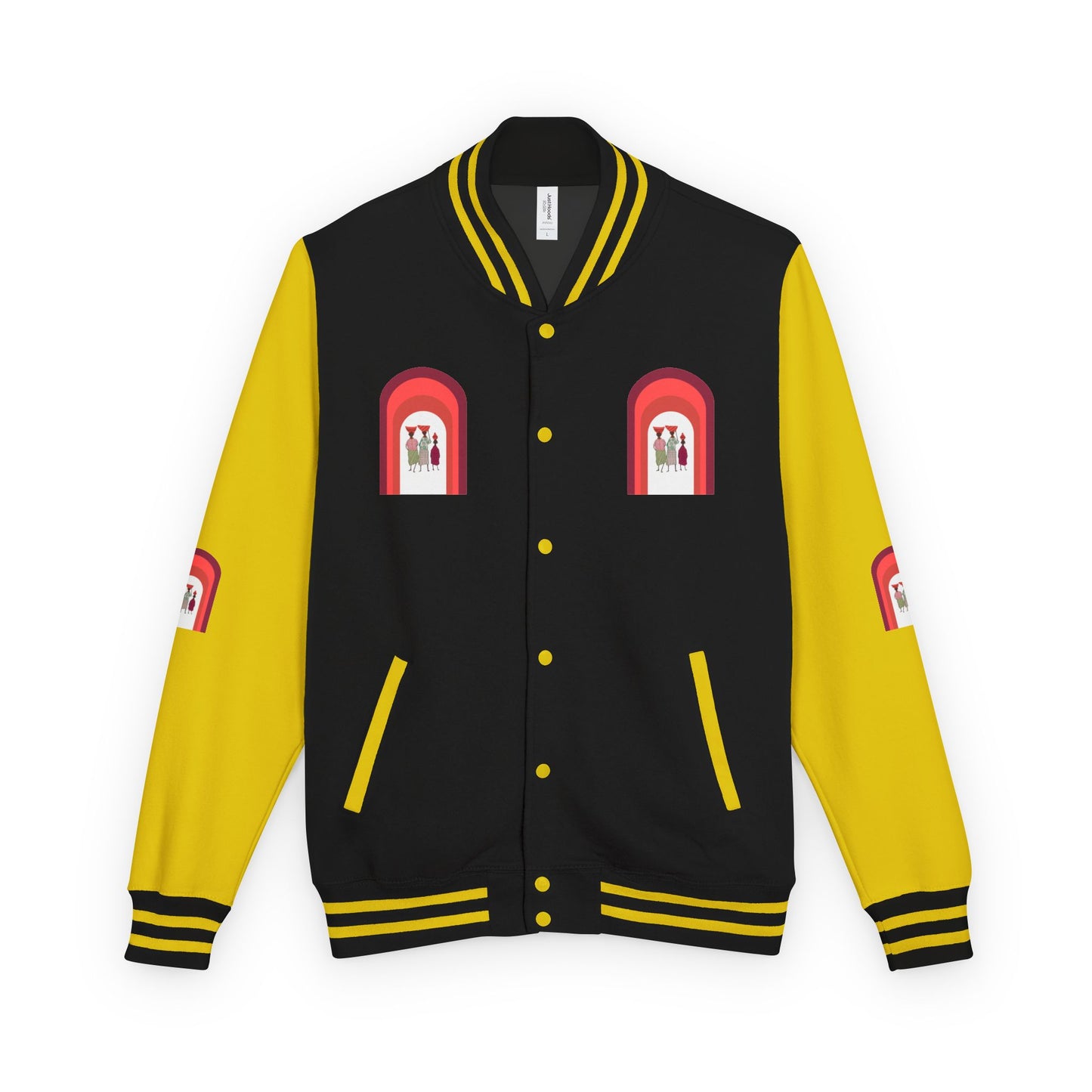 Dinkgwana - Unisex Letterman Jacket with Retro Design, Trendy Outerwear, Perfect for College, Parties, Gift Idea, Sports Events, Casual Wear