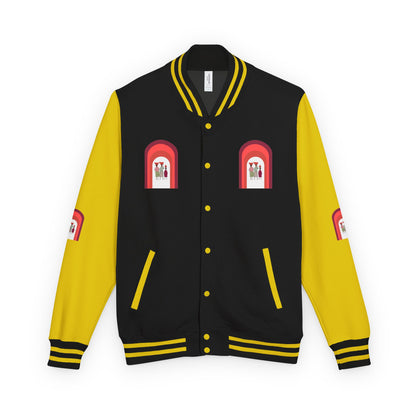 Dinkgwana - Unisex Letterman Jacket with Retro Design, Trendy Outerwear, Perfect for College, Parties, Gift Idea, Sports Events, Casual Wear