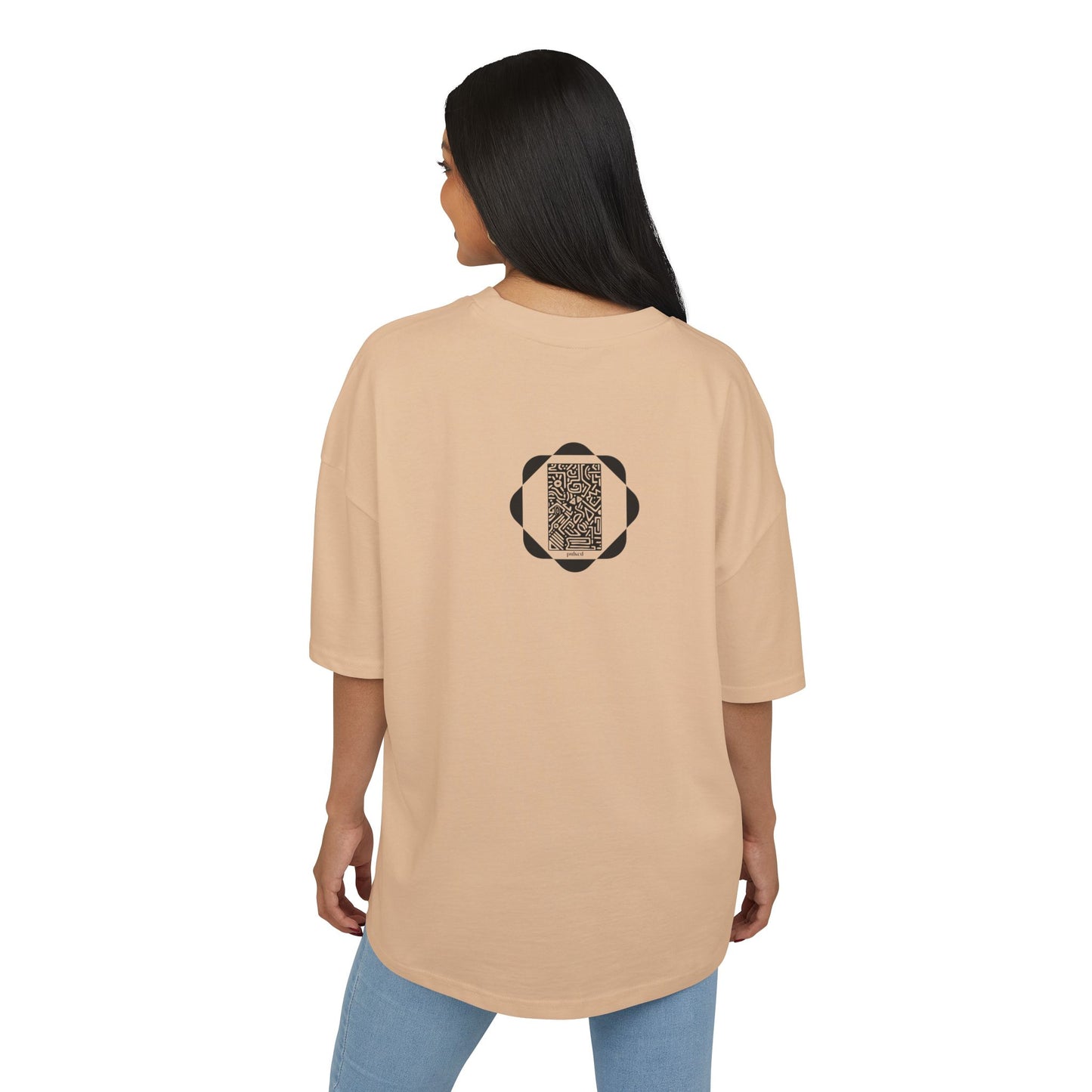 Pulsed - Unisex Heavy Cotton Box Tee - Modern Minimalist Wear, Versatile Streetwear, Gift for Him/Her, Casual Everyday Tee, Oversized Style