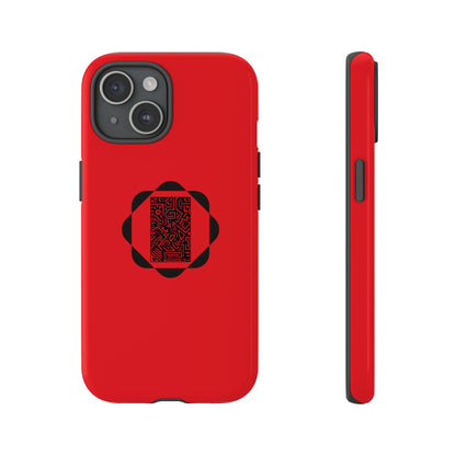 Tough Cases Phone Case, Bold Red Design, Unique Gift for Tech Lovers, Customize for Birthdays, Holidays, Everyday Use