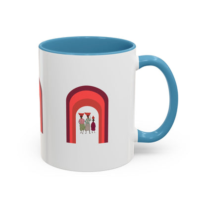Colorful Tribal Accent Coffee Mug - Unique Art Design for Nightly Relaxation