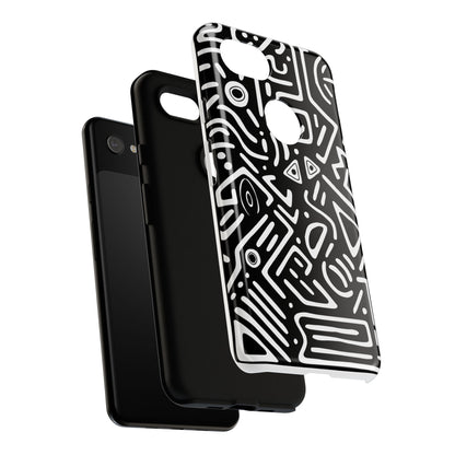 Stylish Phone Case, Abstract Design, Tough Cell Phone Cover, Modern Smartphone Protector, Gift for Tech Lovers, Unique Accessories
