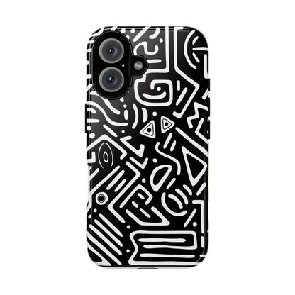 Stylish Phone Case, Abstract Design, Tough Cell Phone Cover, Modern Smartphone Protector, Gift for Tech Lovers, Unique Accessories