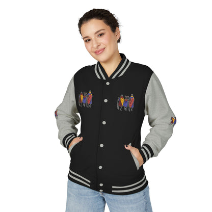 Ngwetsi - Unisex Letterman Jacket with Colorful Parrots Design, Trendy Outerwear, Casual Style, Gift for Animal Lovers, Comfortable and [...]