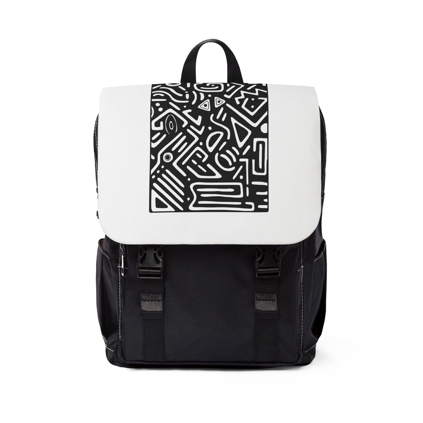 Unisex Casual Art-Themed Backpack, Stylish Everyday Bag, Functional School Pack, Trendy Travel Accessory, Unique Gift for Students