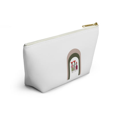 Dinkgwana - Artistic Accessory Pouch, Stylish Makeup Bag, Floral Travel Organizer, Cute Pencil Case, Unique Gift for Her