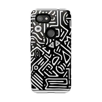 Stylish Phone Case, Abstract Design, Tough Cell Phone Cover, Modern Smartphone Protector, Gift for Tech Lovers, Unique Accessories