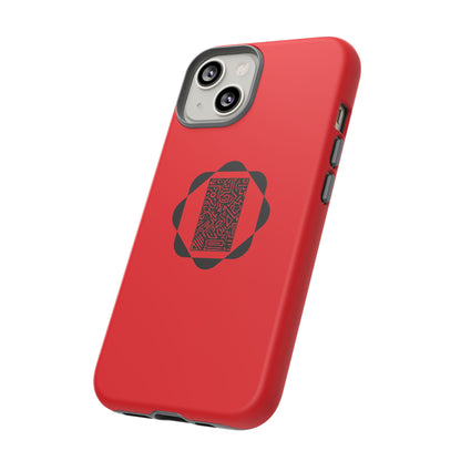 Tough Cases Phone Case, Bold Red Design, Unique Gift for Tech Lovers, Customize for Birthdays, Holidays, Everyday Use