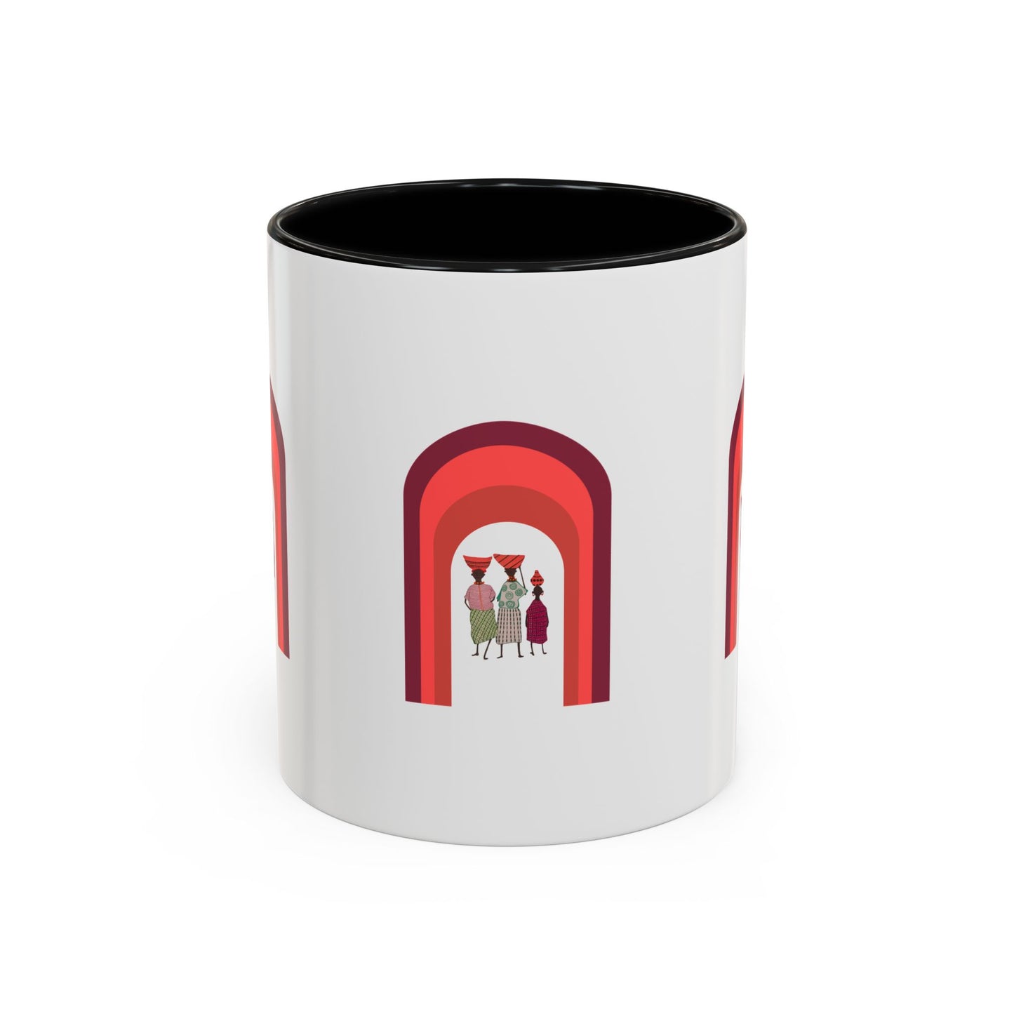 Colorful Tribal Accent Coffee Mug - Unique Art Design for Nightly Relaxation