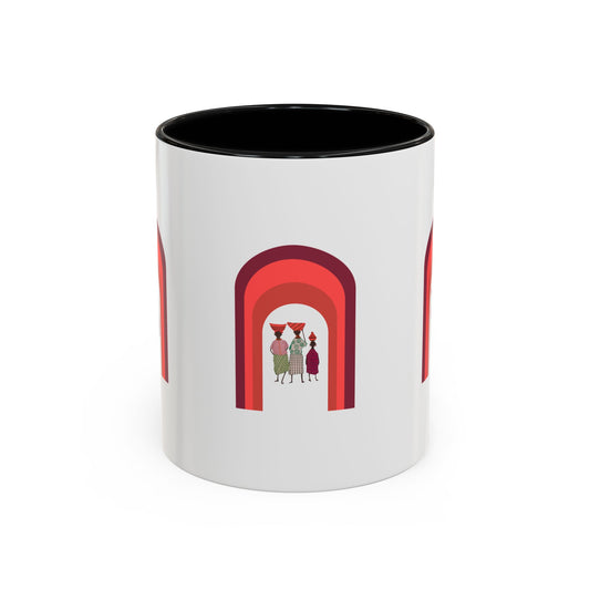 Colorful Tribal Accent Coffee Mug - Unique Art Design for Nightly Relaxation