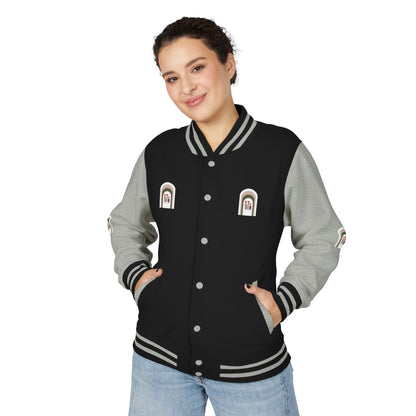 Dinkgwana - Stylish Unisex Letterman Jacket, Vintage Style Outerwear, Casual Everyday Jacket, Gift for Friends, Sports and Weekend Style
