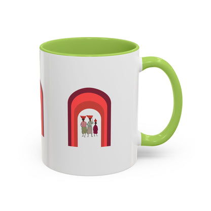 Colorful Tribal Accent Coffee Mug - Unique Art Design for Nightly Relaxation