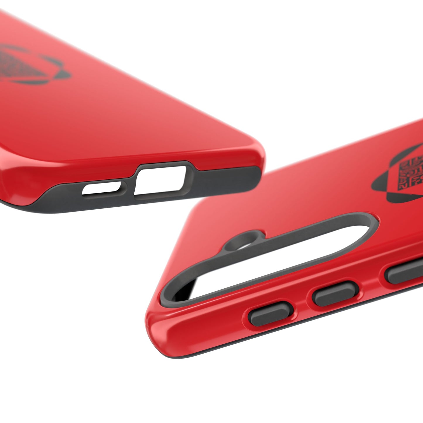 Tough Cases Phone Case, Bold Red Design, Unique Gift for Tech Lovers, Customize for Birthdays, Holidays, Everyday Use