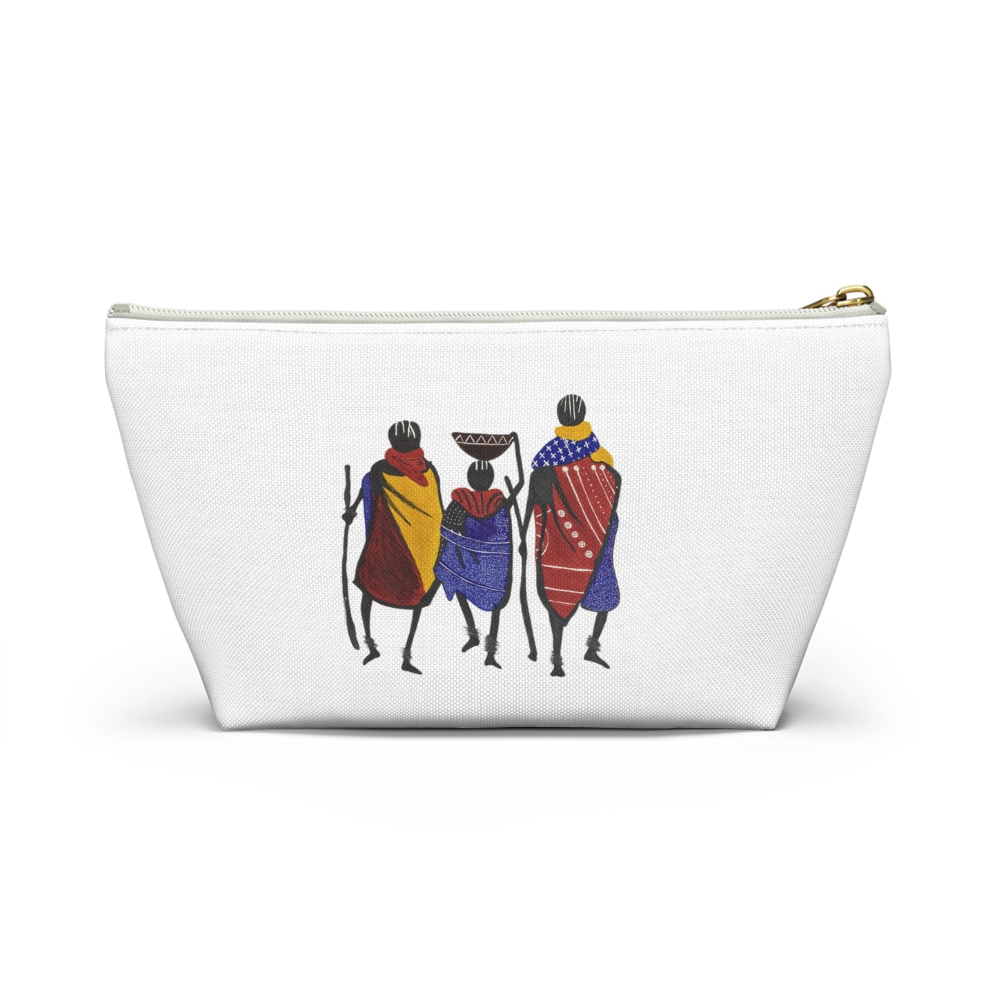 Ngwetsi - Accessory Pouch | Travel Bag, Cosmetic Case, Ethnic Print, Cultural Gift, Lightweight Makeup Organizer