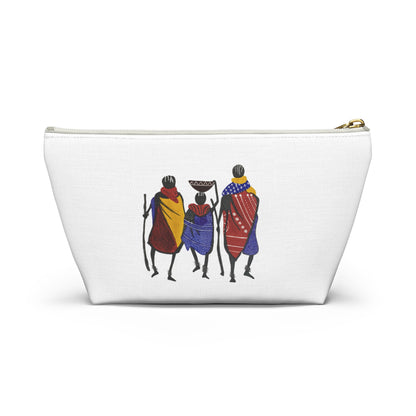 Ngwetsi - Accessory Pouch | Travel Bag, Cosmetic Case, Ethnic Print, Cultural Gift, Lightweight Makeup Organizer