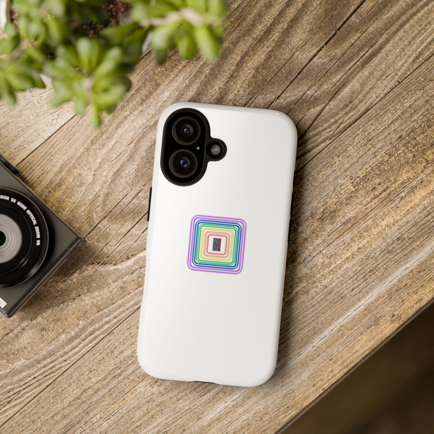 Colorful Geometric Phone Case for Tough Cases, Fun Phone Accessory, Unique Gift, Trendy Tech, Phone Protection