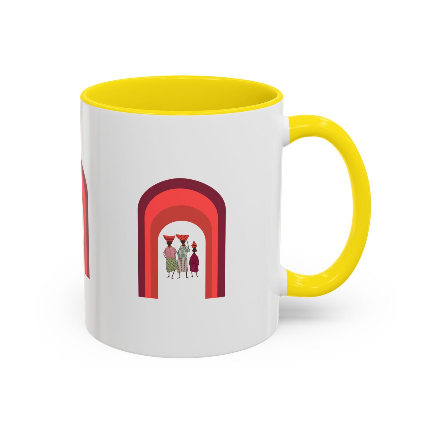 Colorful Tribal Accent Coffee Mug - Unique Art Design for Nightly Relaxation