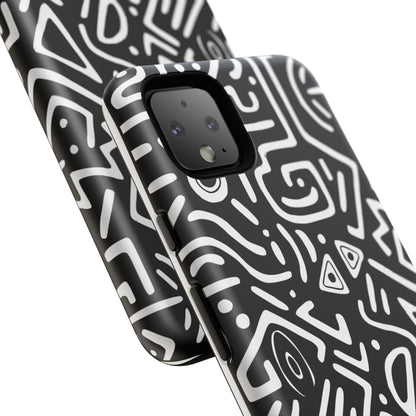Stylish Phone Case, Abstract Design, Tough Cell Phone Cover, Modern Smartphone Protector, Gift for Tech Lovers, Unique Accessories